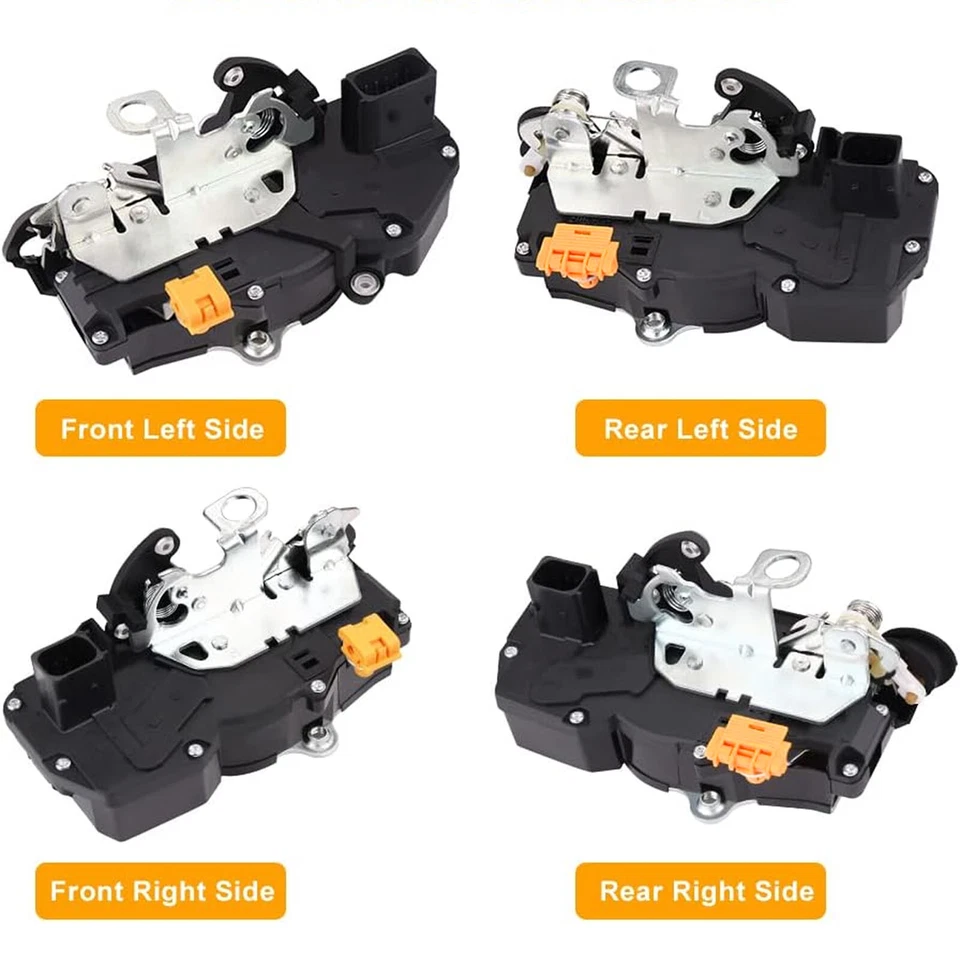 4x Door Lock Latch Actuator For 07-09 Cadillac Escalade 08-09 GMC Yukon XL 1500 - Image 2 of 4
