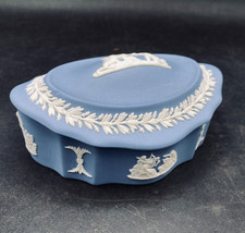 WEDGWOOD BLAUER JASPIS WARE Deckeltopf griechisch neoklassisch Slips Ornament oder Verwendung