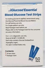 iGlucose Essential Test Strips 50 Count New in Box Expires 04/01/2026