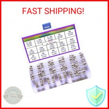250pcs Quick Blow Glass Tube Fuse Assorted Kit 250V fuses 0.5A, 1.5A, 2.5A, 3A,