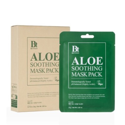 [BENTON] ALOE SOOTHING MASK PACK 10 sheets | eBay
