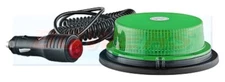 Compact Low Profile LED Flashing Green Beacon Magnetic Mount