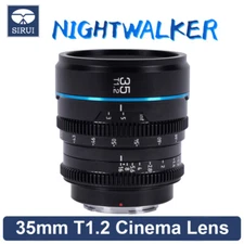 Sirui 35mm T1.2 S35 APS-C MF Cinema Lens for Sony E Fuji X Canon RF M4/3 mount