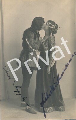 Autograph opera singer Ernst Keppler Julie Wirthmann signed around 1910 M1.42