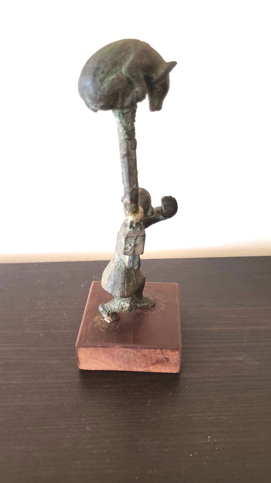 Vintage 1970s ~ Alva Museum Replica: Bear Tamer Statue from the Smithsonian