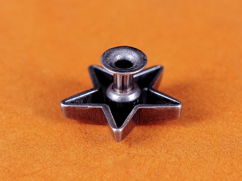 30pcs STAR Metal Rivet Studs 5/8" (15mm ) Leather Crafts Purse Belt Decor Concho - Picture 6 of 8