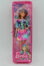 Barbie Fashionistas Tie Dye "Femme & Hero" Shirt Petite Doll #159 NEW NIP