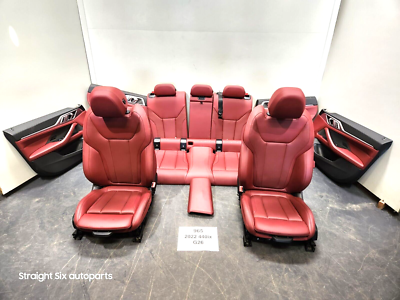 ✓ 22-24 OEM BMW G26 430 M440 Door Panels Seats Armrest RED