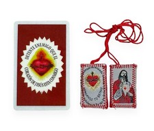Detente Tarjeta de Oracion con Escapulario 2 Pc Set Prayer Card Spanish Gift