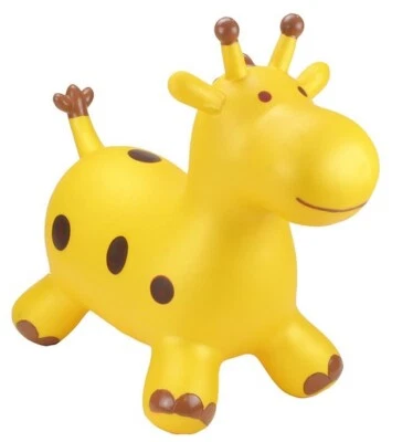 HAPPYHOPPERZ HAPPY HOPPERZ GOLD GIRAFFE Kinder Tier Hüpfburg Space Hopper aufblasbar Ride On