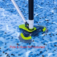 Sepetrel Pool Vacuum Head with Side Brush & Universal Rotatable Hose Adapter