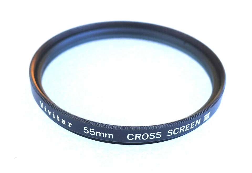 55mm Vivitar Cross Screen VIII 8-Point Starlight Filter - NEW - Image 2 of 4