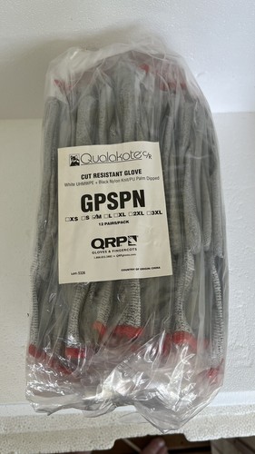 QRP Qualakote GPSPN Cut Resistant Gloves ANSI 2 - Size Medium - 12 Pair - Picture 4 of 7