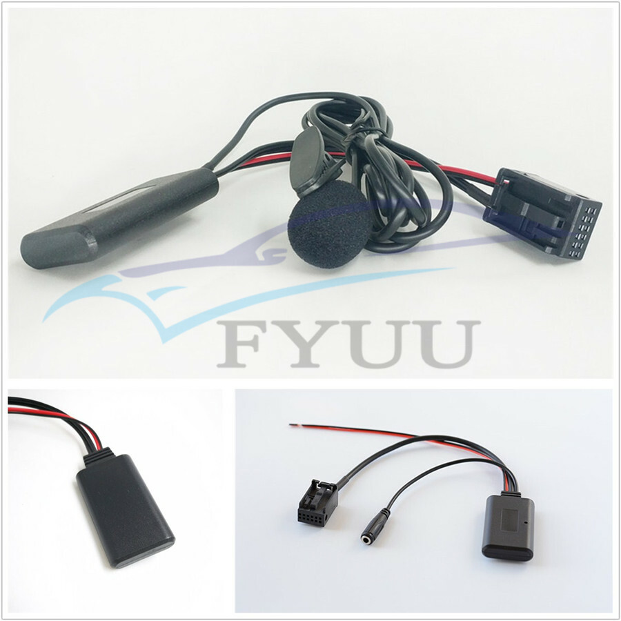 Portable Car Stereo Bluetooth Microphone Phone Call Handsfree Kit AUX