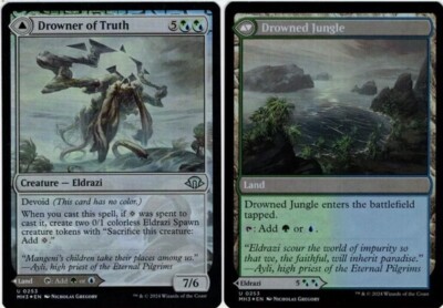 FOIL Drowner of Truth / Drowned Jungle Modern Horizons 3 Magic The Gathering