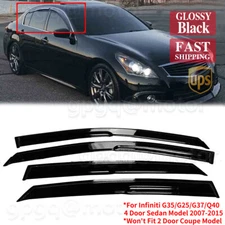 For Infiniti G35 G37 G25 Sedan JDM-Mugen Style Window Visor Rain Guard Deflector