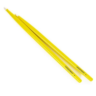 MUSIC STORE 5A Hornbeam Drumsticks UV Yellow Acorn Kopfform 40.4cm Länge 1.4cm Durchmesser