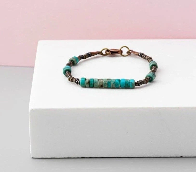 Pulsera De Hematita Y Jaspe - Imagen 2 de 4