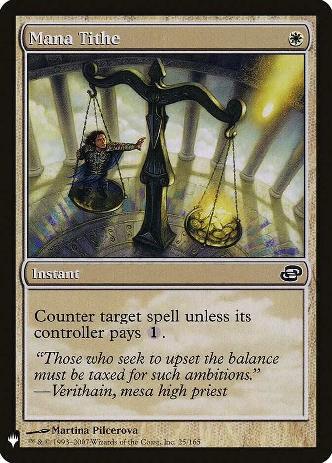 Mana Tithe LIST 25/165 English NM - MTG