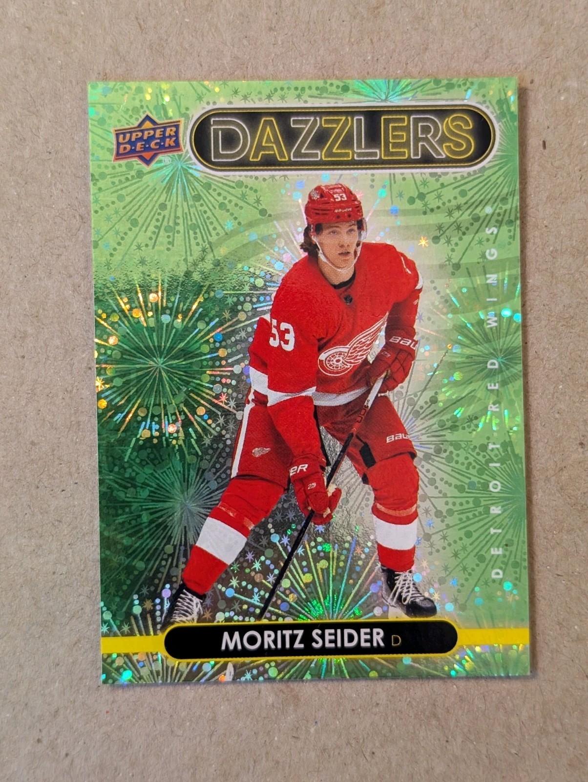 2021-22 Upper Deck Series 2 - Dazzlers Moritz Seider #DZ-67 Green (RC)