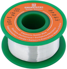 Ultra-Thin Solder Wire 0.01In 0.3Mm Rosin Core Flux 2.5, Lead Free Solder Wire S