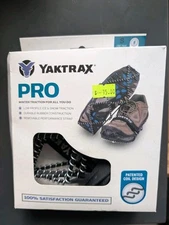 Yaktrax YT08011 Pro Ice and Snow Traction Device Shoe, Size Small - Black