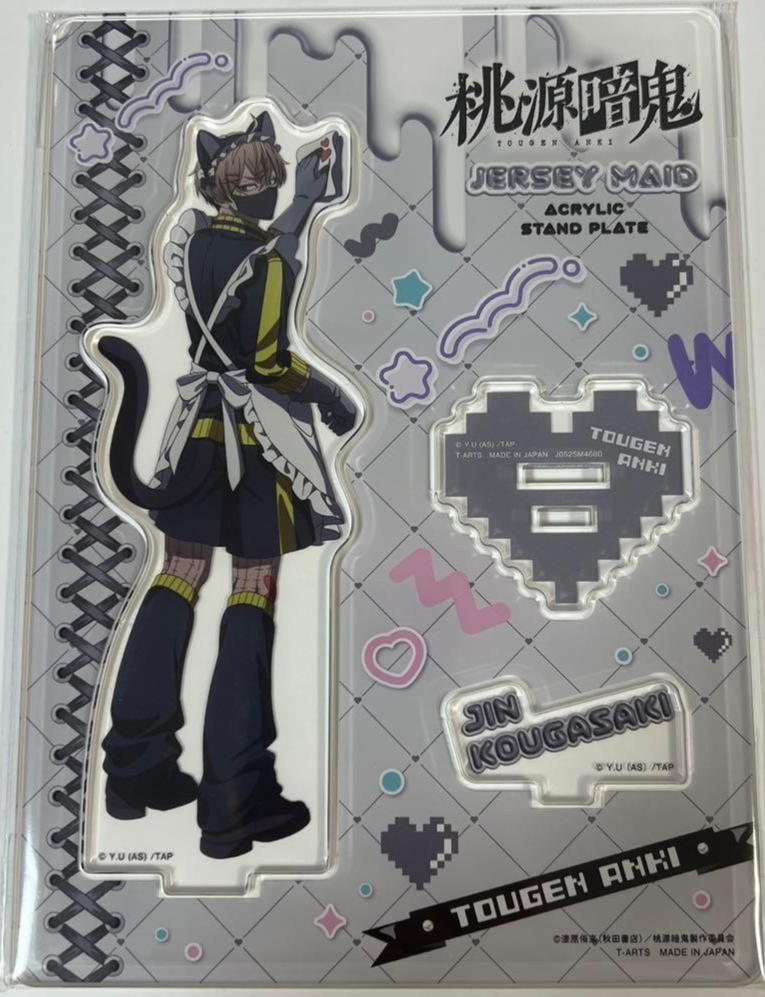 Japanese anime Tougen Anki acrylic stand Jin Kogasaki Jersey Maid