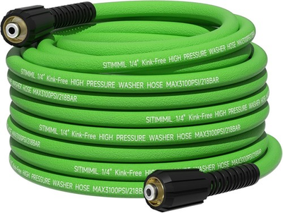 #ad ® Pressure Washer Hose 50 FT 1 4quot; 3100 PSI Kink Resistant amp; Super Flexible R... $89.88