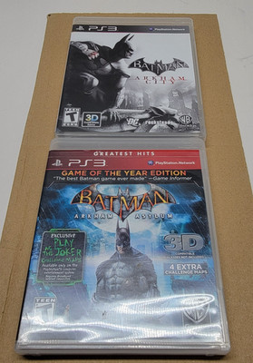 Batman: Arkham Asylum GOTY Edition and Arkham City Bundle CIB (Sony PS3)