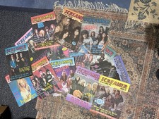 Vintage SCREAMER Metal Magazine Lot of 14 Skid Row L.A Guns Anthrax Scorpions 