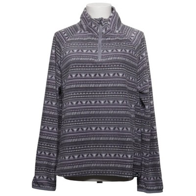 Up!, Fleecepullover, Größe: XL, Grau/Weiß/Lila, Polyester, Chevron, Fleece #9uG