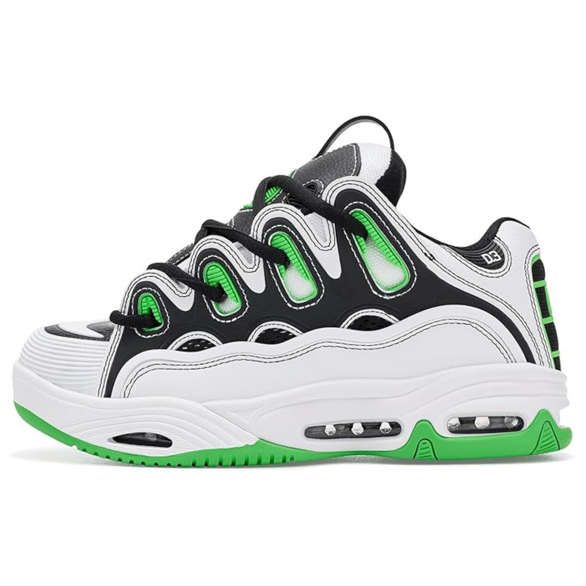 Osiris Men's D3 2001 Skate Shoe White/ Black/ Green | eBay