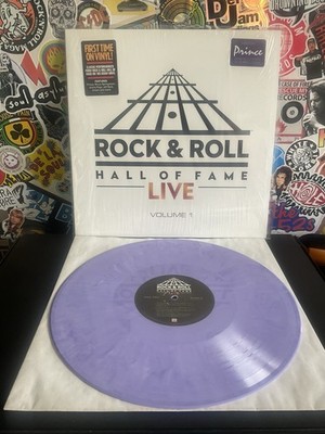 ROCK & ROLL HALL OF FAME LIVE VOL 1 VG++ PURPLE VINYL W/HYPE STICKER/2500 PRINCE