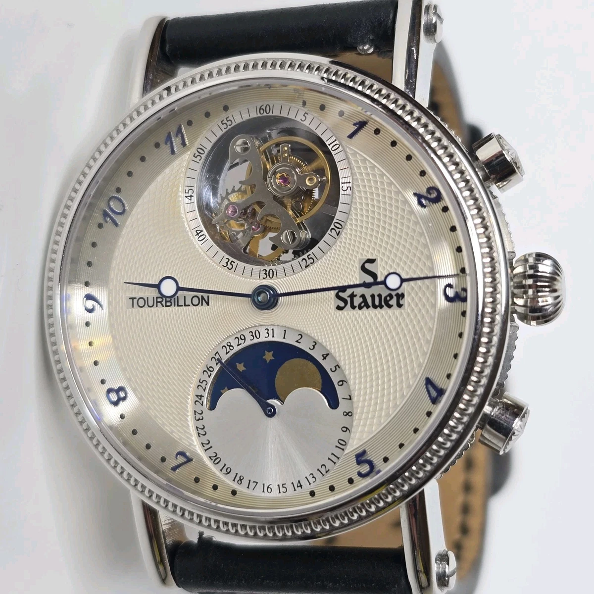 皮革腕表带陀飞轮| eBay