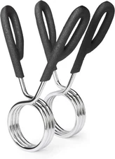 Alloy Steel Spring Clip Collars - Durable 2-Inch Olympic Barbell Safety Clips