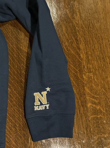 Navy Midshipmen Hoodie Zip Up Sweatshirt Men’s XL Top of the World Blue New - Picture 4 of 7