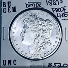 1881 S BU GEM MORGAN SILVER DOLLAR UNC MS+++ U.S. MINT RARE COIN 8520