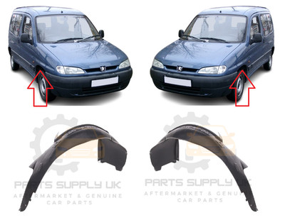 NEU Aftermarket Products Front Links Rechts Kotflügel Spritzschutz Set 1996-2002