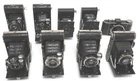 Lot of 9 x vintage folding cameras 127 film mixed Kodak Korelle Vollenda NOTTES