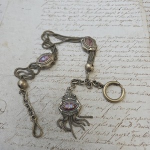 Breloque Ancienne Fin XIXe Siècle En Métal Argenté - Pour Châtelaine Ou Chaîne De Montre - Occasion