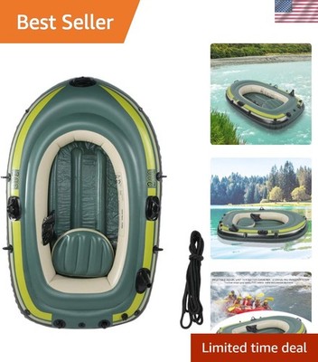 Effortless Setup 2-Person Inflatable Kayak - Durable PVC with Safety Features