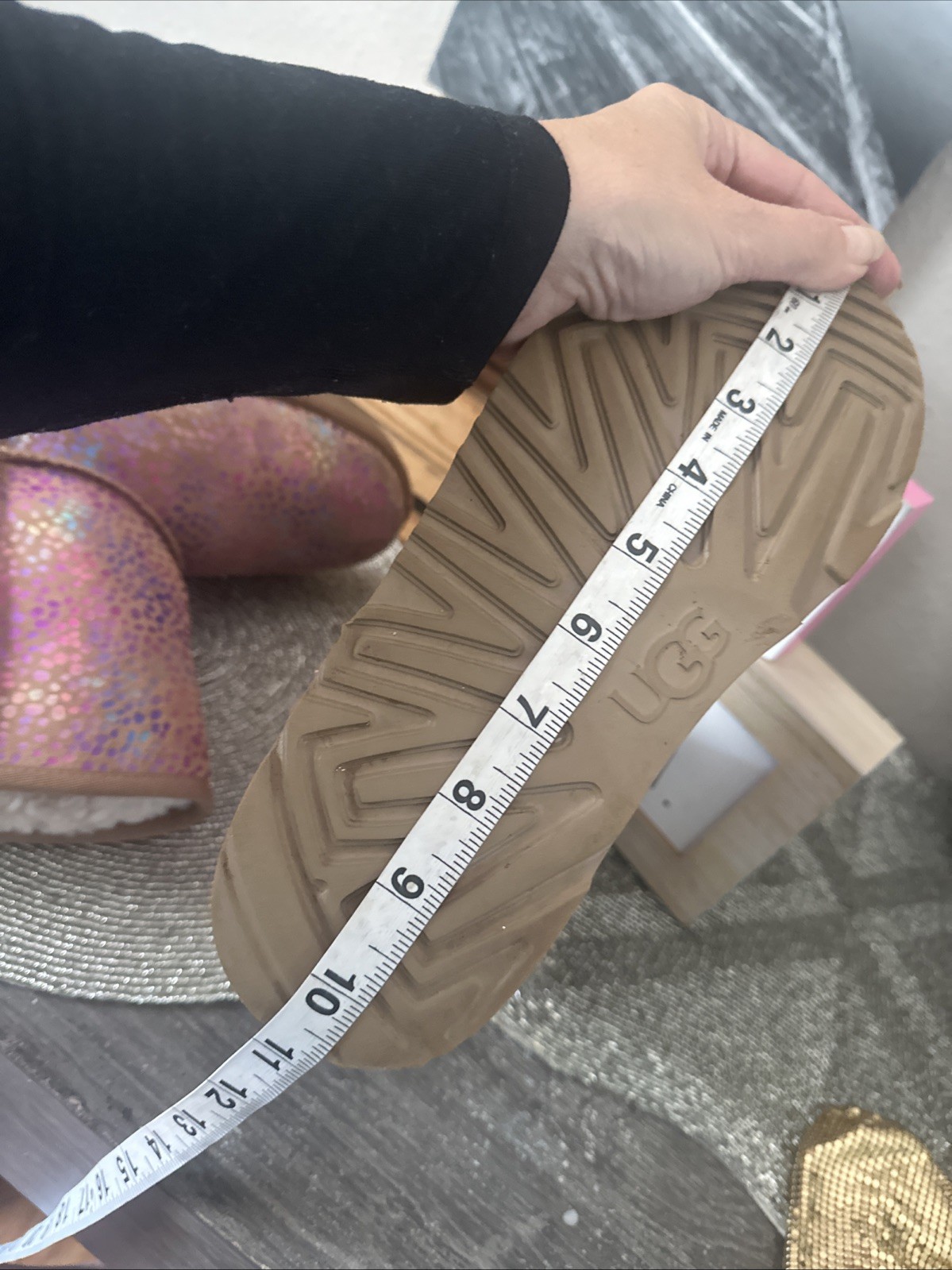 UGG Classic Multi MetallicPrint SuedeLeather Shee… - image 16