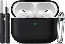 for AirPods Pro 3 Case (2025),Soft Silicone Protective Cover Compatible with App