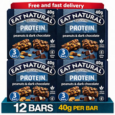 Eat Natural bars Protein Peanut and Chocolate 12 x 40g Fruit and nut bars