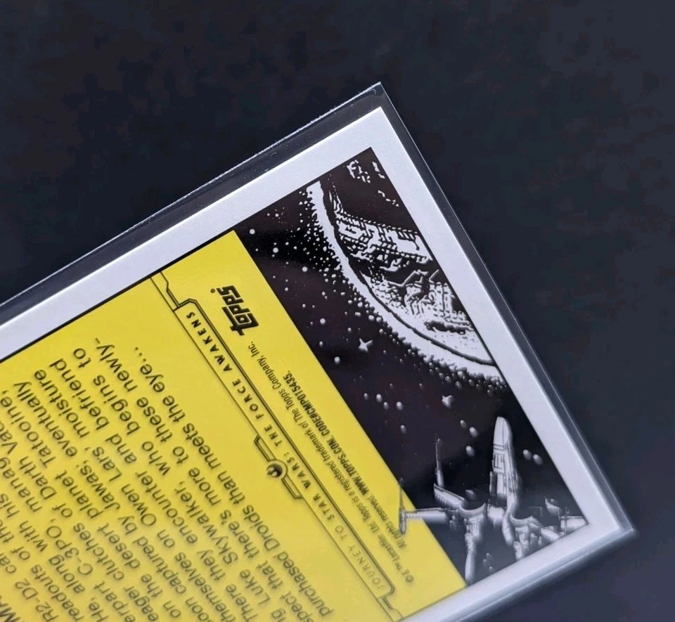 2015 Topps Star Wars JTTFA Gold Starfield /50 #22 The Princes And The Plans  - Image 4 of 4