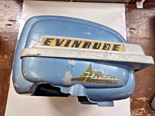 Vintage 1950's Evinrude Fleetwin Quasonic 7.5 Outboard Engine  Cowl 203400