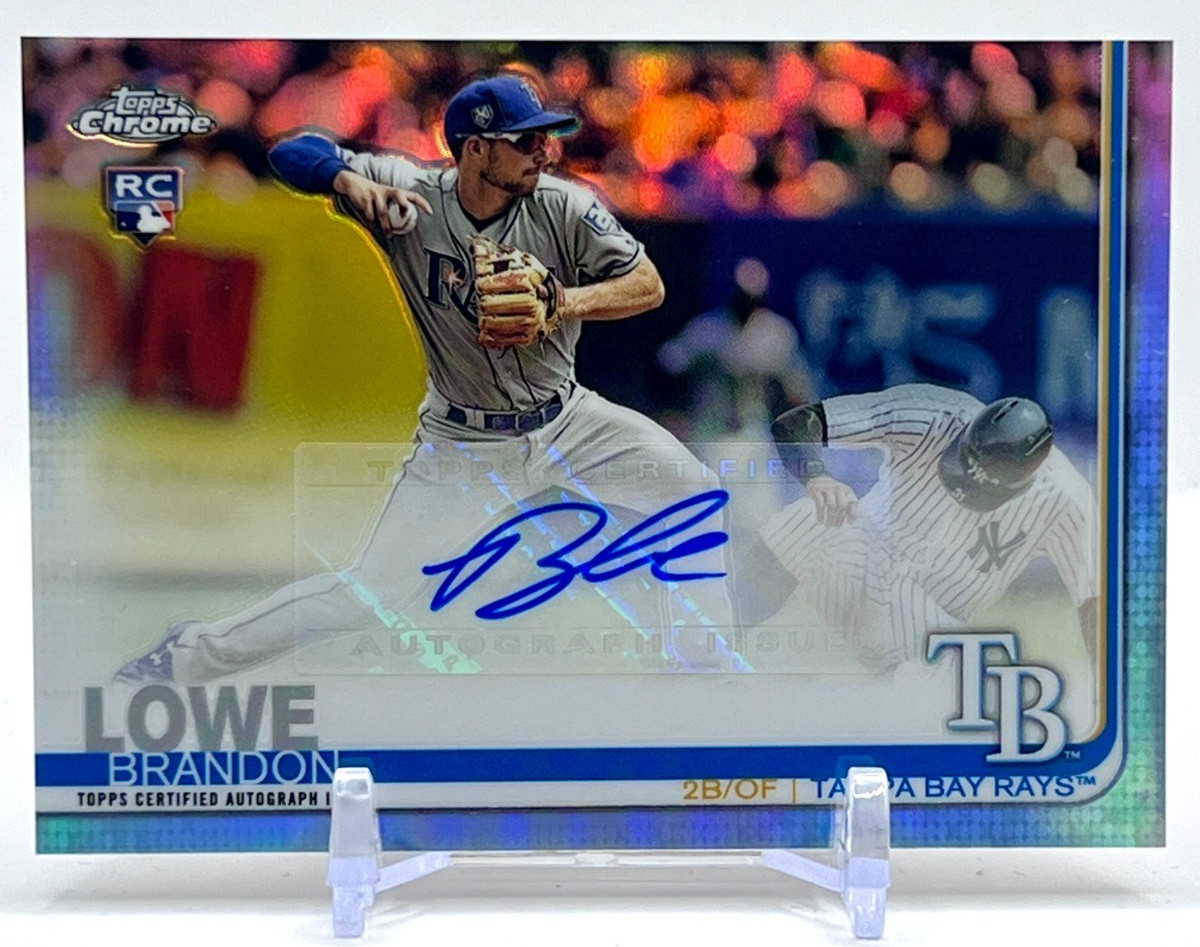 2019 Topps Chrome Update Brandon Lowe RC Auto Refractor Rays #CUA-BL Pirates
