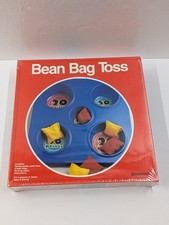 Portable Plastic Bean Bag Toss Cornhole Game Set W/ 2 Board 6 Beanbags
