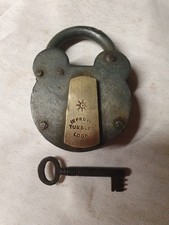 Vintage Improved Tumbler Padlock With Key