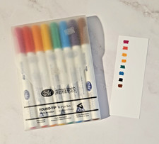 Creative Memories ROUND TIP 8-Pen Set in Plastic Case - Fade Water Resistant